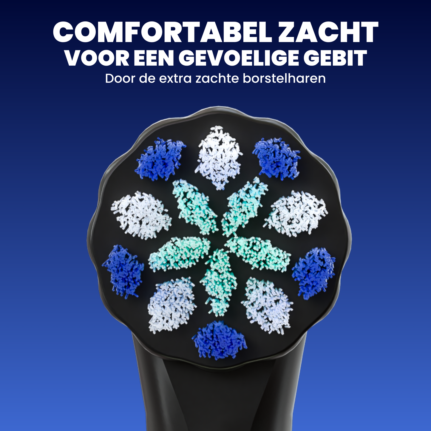 Opzetborstels geschikt voor Oral-B iO - Zachte Borstelharen - Zwart - 24 Stuks