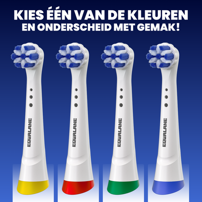 Opzetborstels geschikt voor Oral B iO tandenborstels - Normale Borstelharen - Wit - 8 Stuks