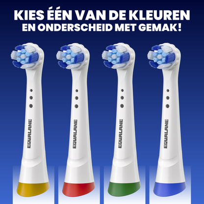 Opzetborstels geschikt voor Oral-B iO - Schuine Borstelharen - Wit - 40 Stuks