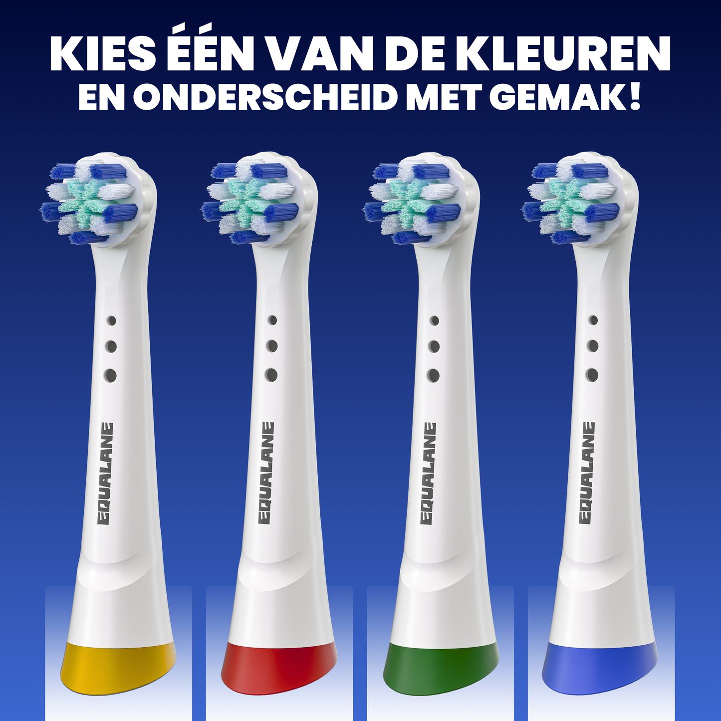 Opzetborstels geschikt voor Oral B iO tandenborstels - Zachte Borstelharen - Wit - 16 Stuks