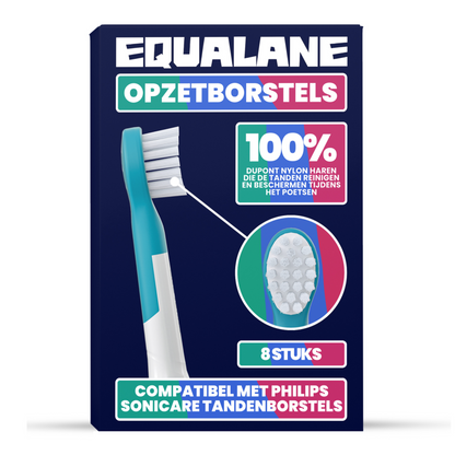 Opzetborstels geschikt voor Philips Sonicare Kids Tandenborstels - Zachte Borstelharen - Blauw - 8 Stuks