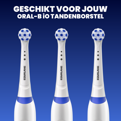 Opzetborstels geschikt voor Oral B iO tandenborstels - Normale Borstelharen - Wit - 8 Stuks