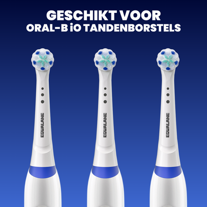 Opzetborstels geschikt voor Oral B iO tandenborstels - Zachte Borstelharen - Wit - 16 Stuks