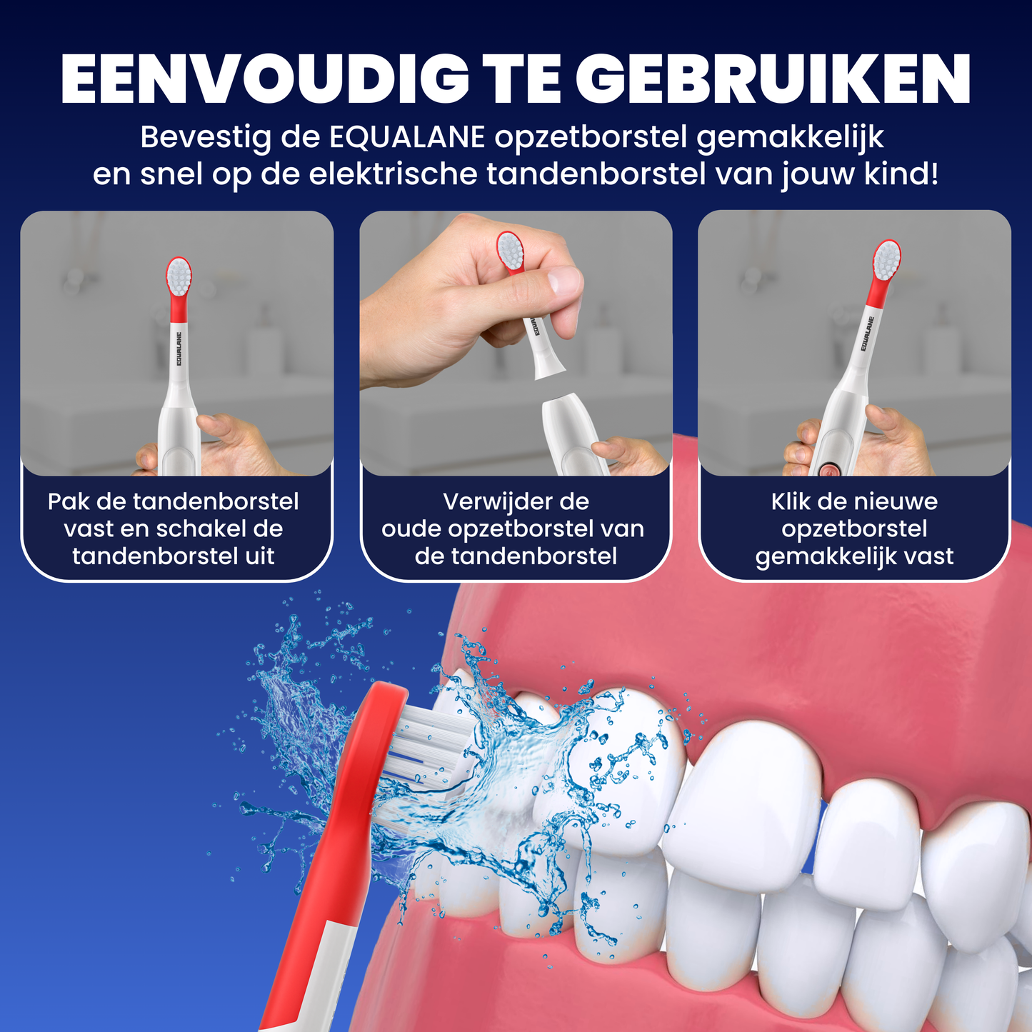 Opzetborstels geschikt voor Philips Sonicare Kids Tandenborstels - Zachte Borstelharen - Rood - 16 Stuks