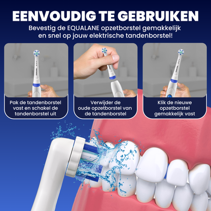Opzetborstels geschikt voor Oral B iO tandenborstels - Zachte Borstelharen - Wit - 16 Stuks