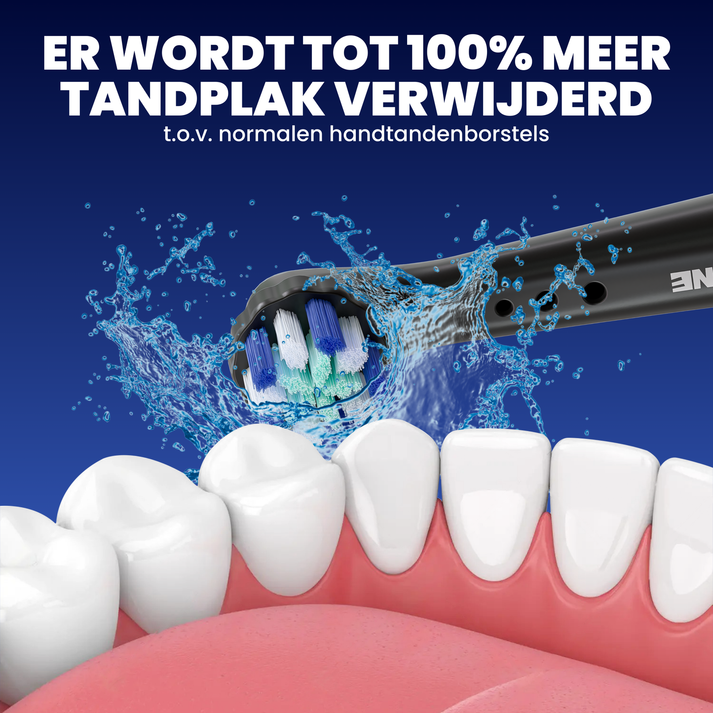 Opzetborstels geschikt voor Oral B iO tandenborstels - Zachte Borstelharen - Zwart - 8 Stuks