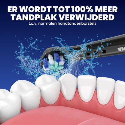 Opzetborstels geschikt voor Oral B iO tandenborstels - Zachte Borstelharen - Zwart - 8 Stuks