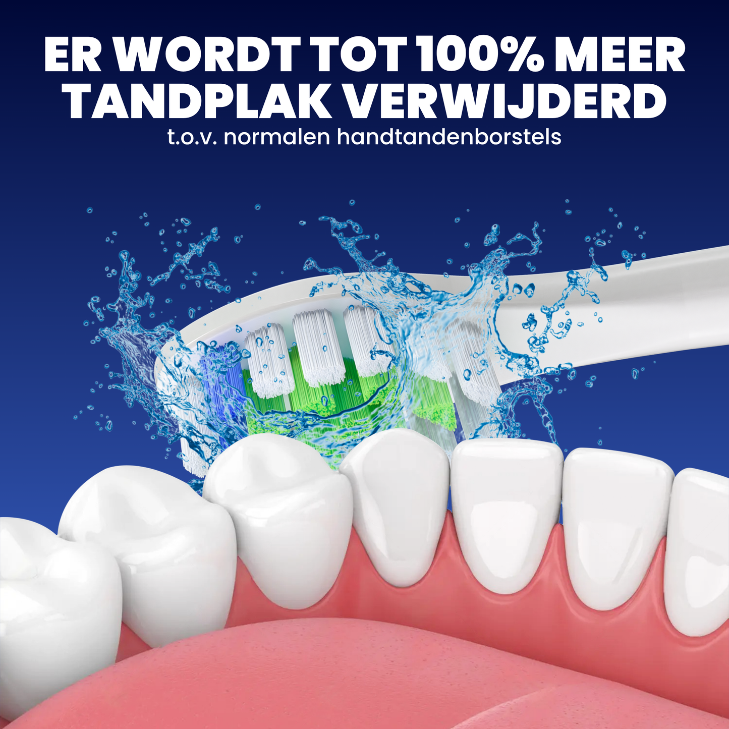 Opzetborstels geschikt voor Philips Sonicare - Normale Borstelharen - Wit - 40 Stuks