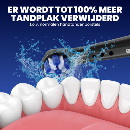 Opzetborstels geschikt voor Oral B iO tandenborstels - Normale Borstelharen - Zwart - 16 Stuks