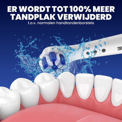 Opzetborstels geschikt voor Oral B iO tandenborstels - Normale Borstelharen - Wit - 8 Stuks
