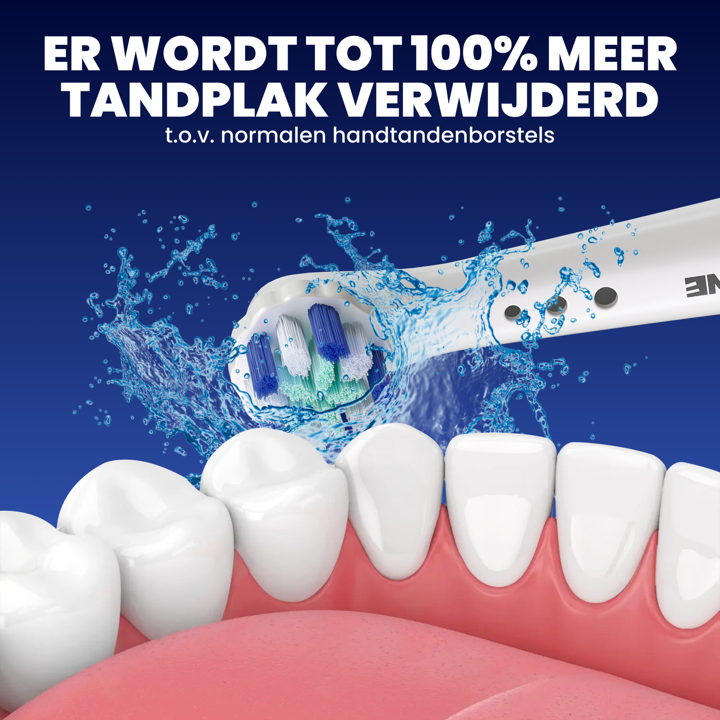 Opzetborstels geschikt voor Oral B iO tandenborstels - Zachte Borstelharen - Wit - 16 Stuks